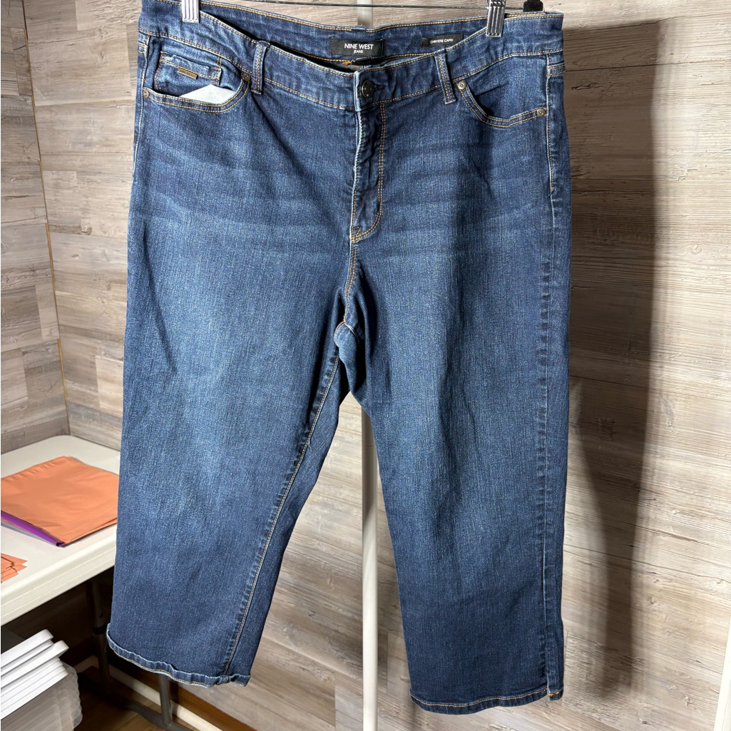 Nine West Relaxed Fit Denim Capris 744